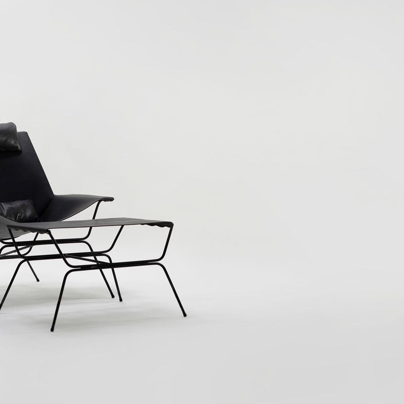 richard clarkson Constellation Chair Chair + Ottoman Black
