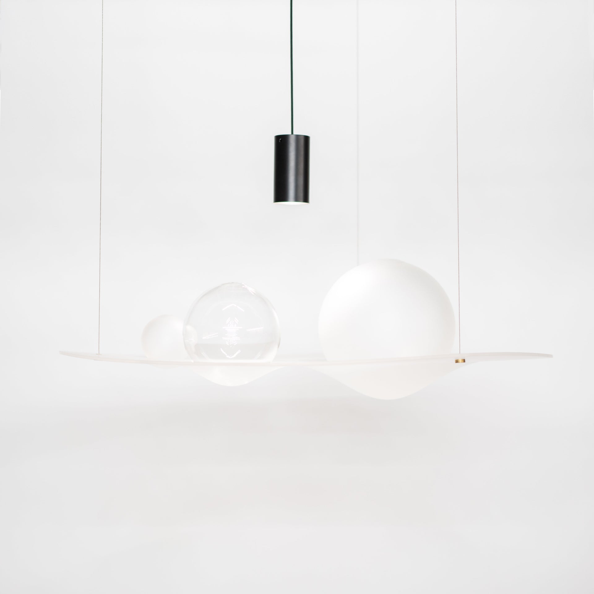 Richard Clarkson Studio Gravity Well Chandelier Clear & Frosted