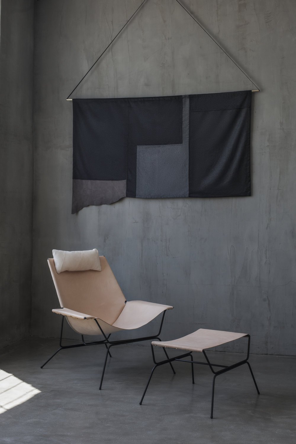 Minimalist Leather Constellation Chair | Richard Clarkson Studio