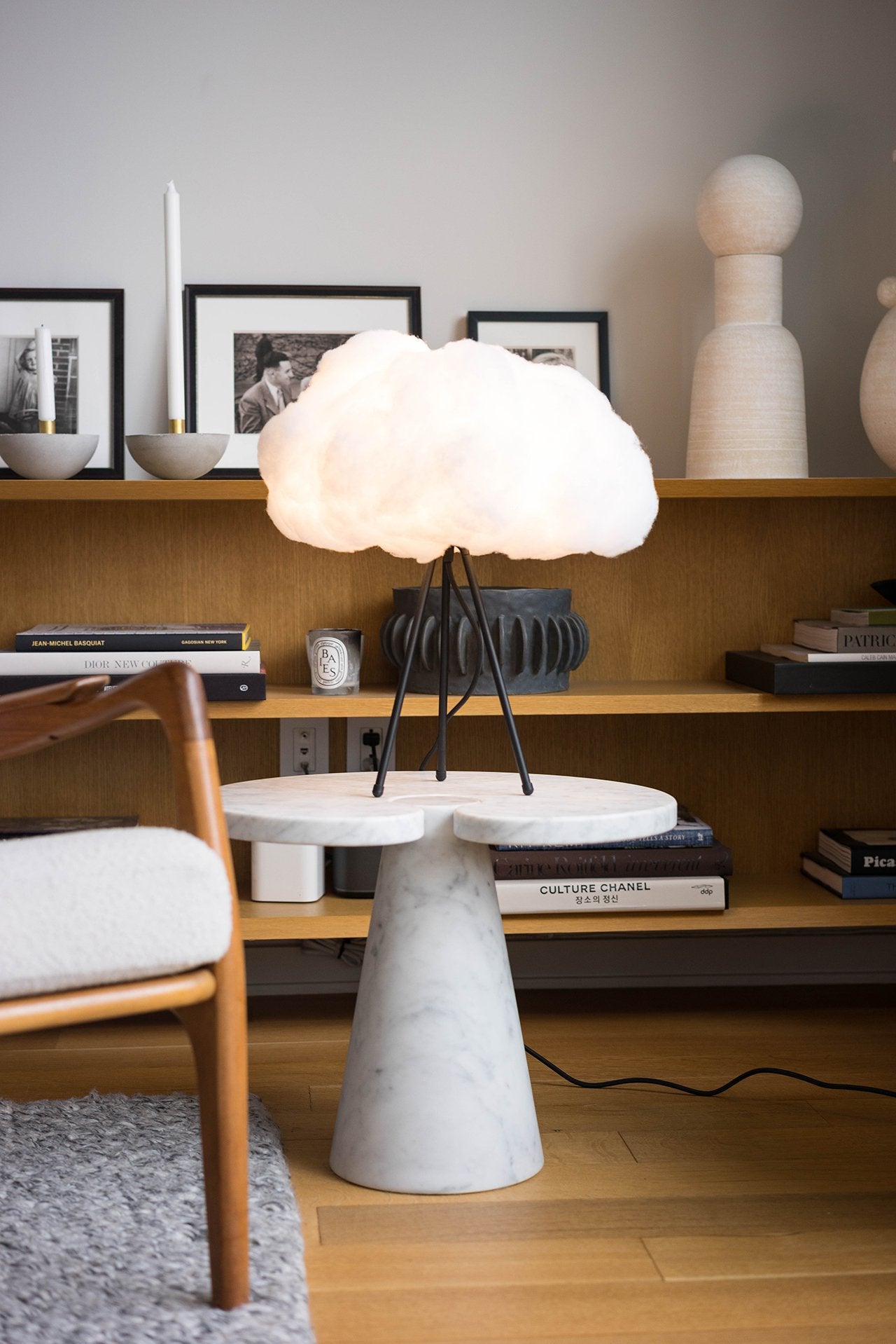 Lampshade Cloud Desk Stand Table Lamps by Minted 1 Count White